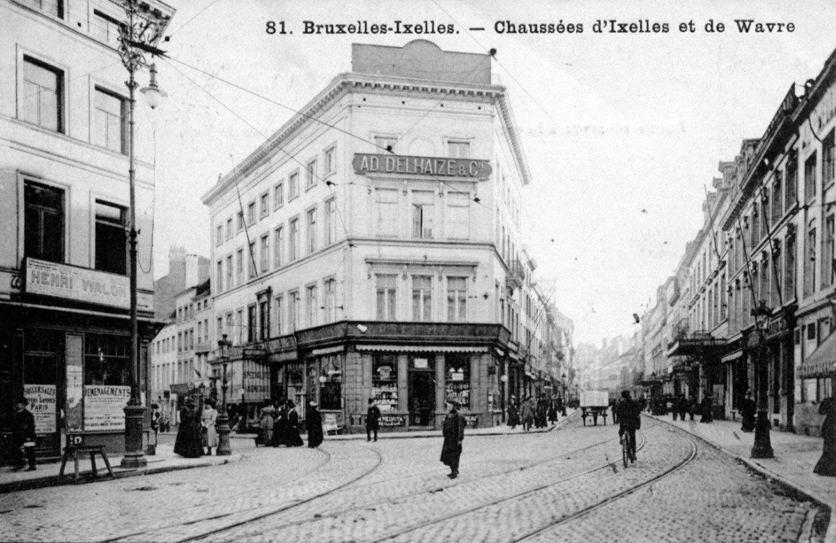 Format D Agrandissement Carte Postale Ancienne Ixelles