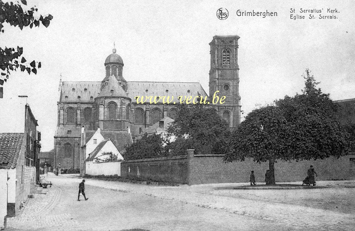 Format D Agrandissement Carte Postale Ancienne Grimbergen