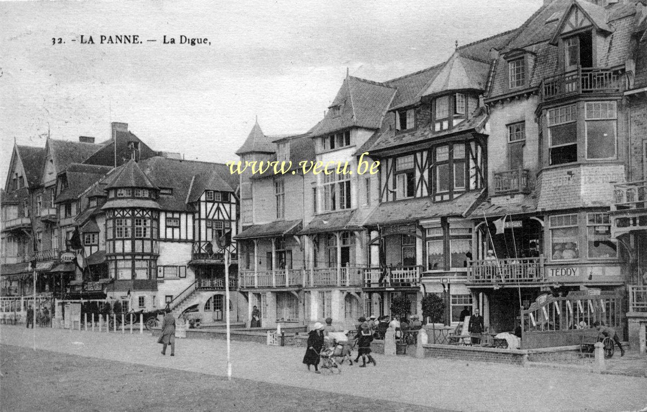 Format D Agrandissement Carte Postale Ancienne La Panne