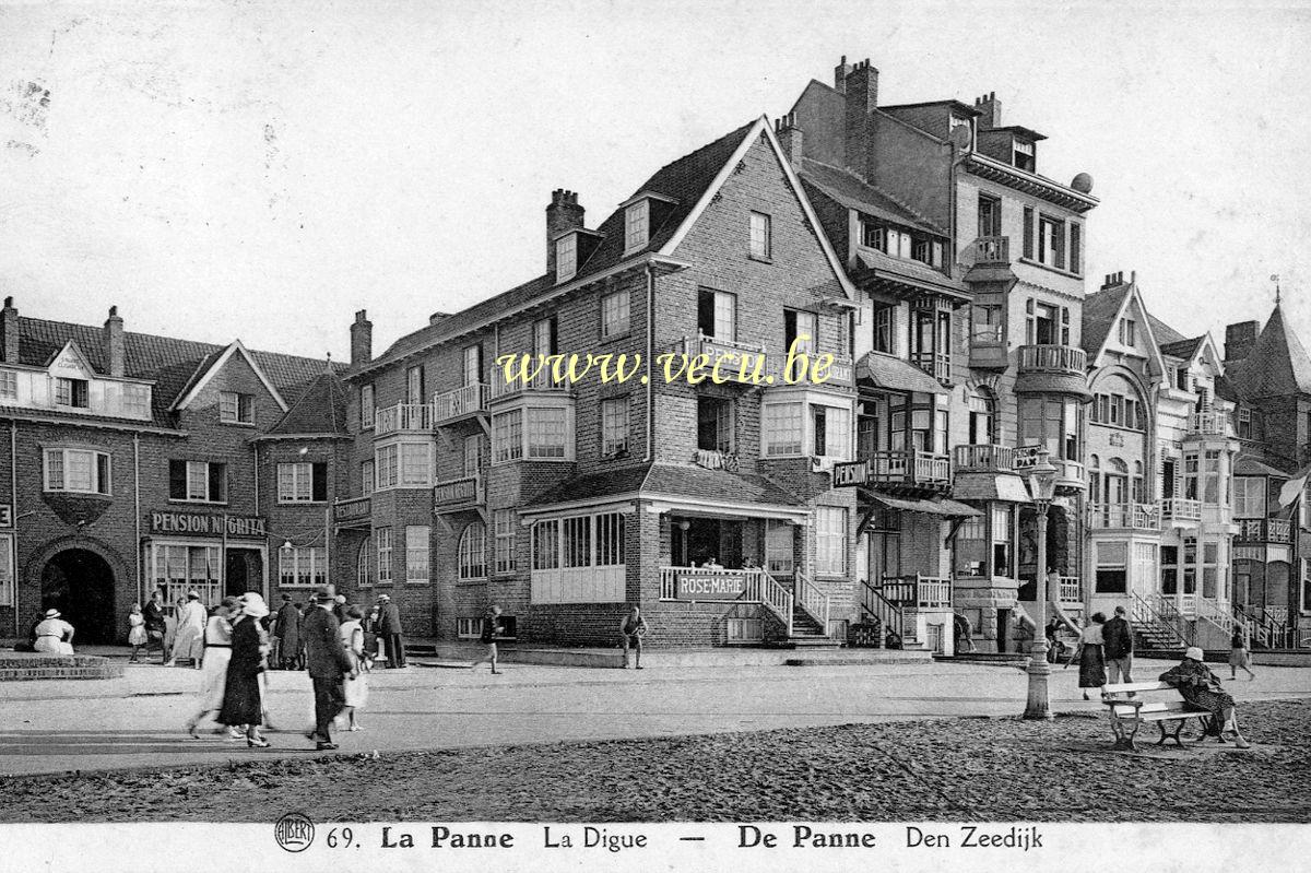 Format D Agrandissement Carte Postale Ancienne La Panne