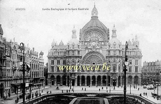 postkaart van Antwerpen Zoo en het Centrale Station