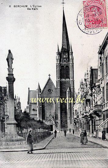 postkaart van Berchem De Kerk