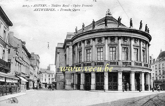 postkaart van Antwerpen Fransche Opera