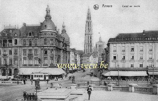 postkaart van Antwerpen Suikerrui
