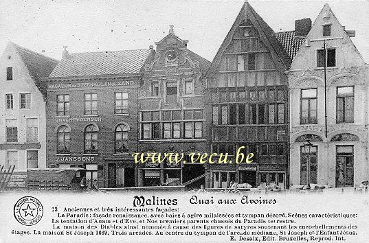 postkaart van Mechelen De Haverwerf