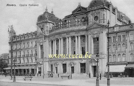 postkaart van Antwerpen Opéra flamand