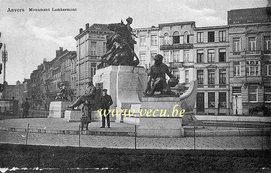 postkaart van Antwerpen Monument Lambermont