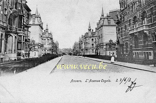 postkaart van Antwerpen Cogelslaan