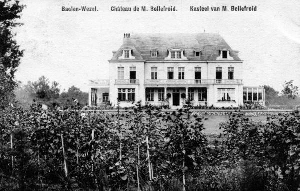 ancienne carte postale de Balen Baelen - Wezel château de M. Bellefroid