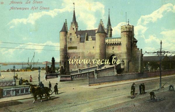 postkaart van Antwerpen Het Steen