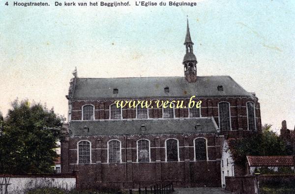 postkaart van Hoogstraten De kerk van het Beggijnhof