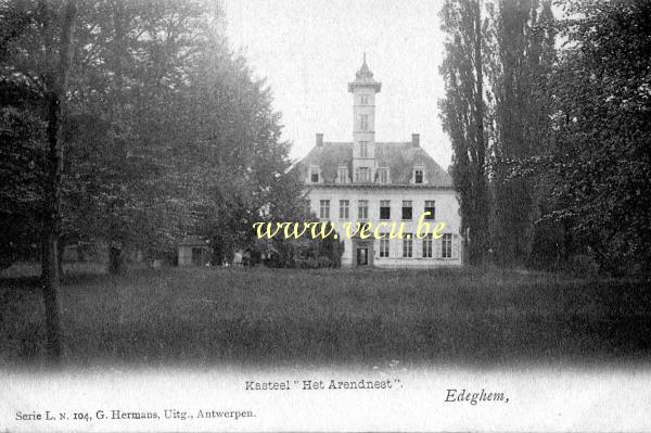 ancienne carte postale de Edegem Kasteel Het Arendnest
