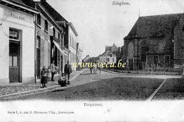 ancienne carte postale de Edegem Dorpstraat