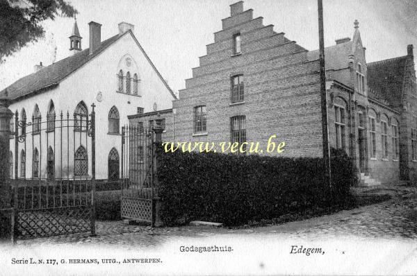 ancienne carte postale de Edegem Godsgasthuis