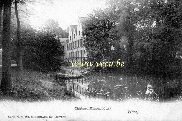 ancienne carte postale de Hove Château Missenbourg
