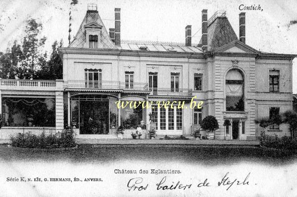 ancienne carte postale de Kontich Château des Eglantiers