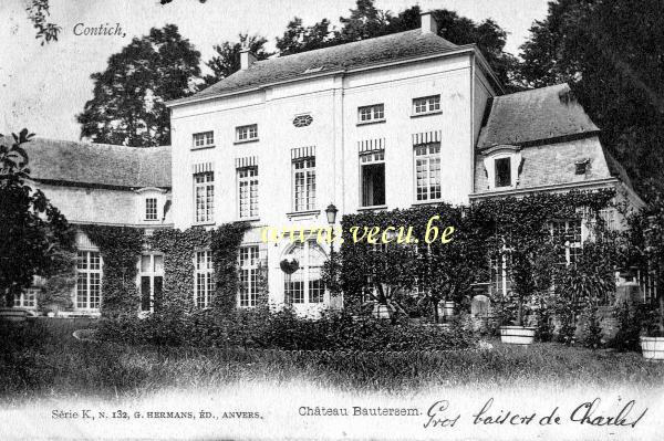 ancienne carte postale de Kontich Château Bautersem