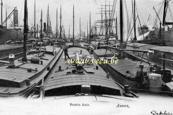 postkaart van Antwerpen Bassin Asia