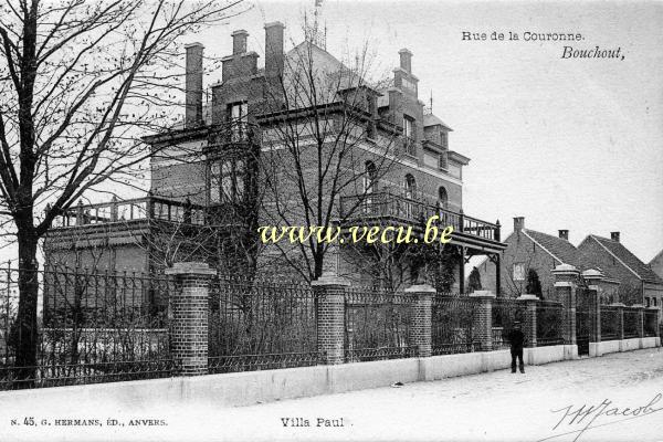 postkaart van Boechout Villa Paul - rue de la Couronne