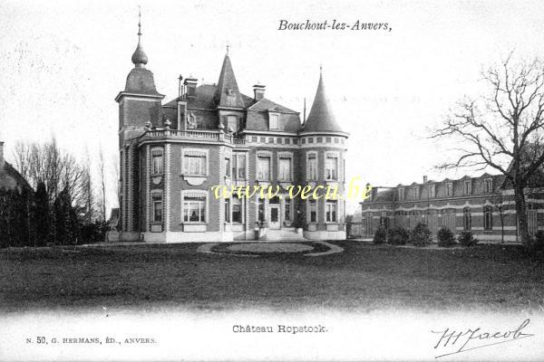 ancienne carte postale de Bouchout-lez-Anvers Château Ropstock