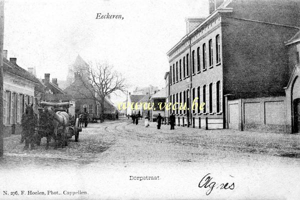 ancienne carte postale de Ekeren Dorpstraat