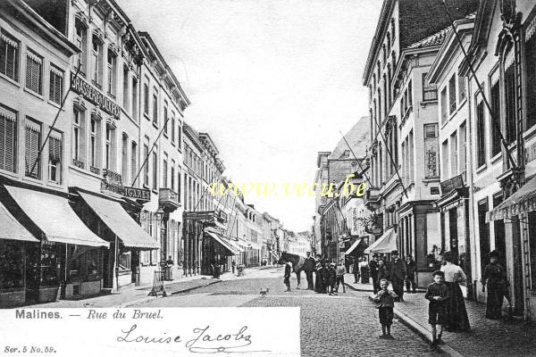 postkaart van Mechelen Bruul