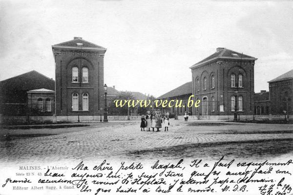 postkaart van Mechelen L'Abattoir