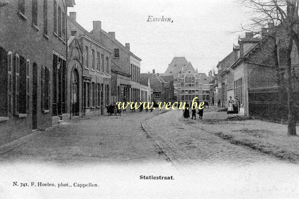 ancienne carte postale de Essen Rue de la Gare