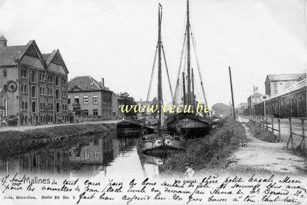 postkaart van Mechelen Het Kanaal