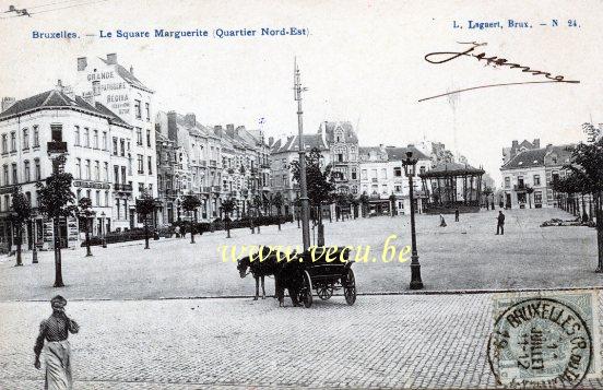 postkaart van Brussel Margaretasquare