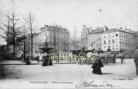 postkaart van Brussel Rouppeplein