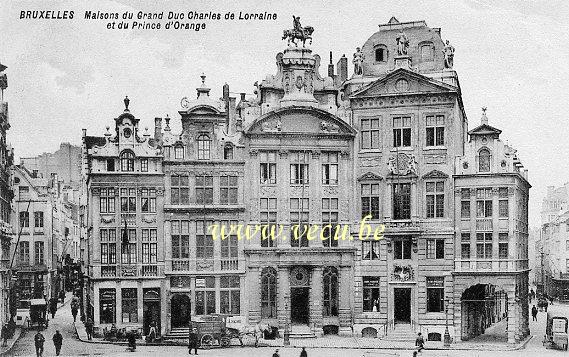 postkaart van Brussel Maisons du Grand Duc Charles de Lorraine et du Prince d'Orange