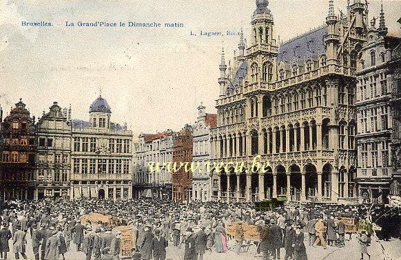 postkaart van Brussel Grote Markt