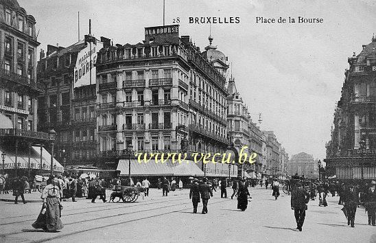 postkaart van Brussel Beursplein