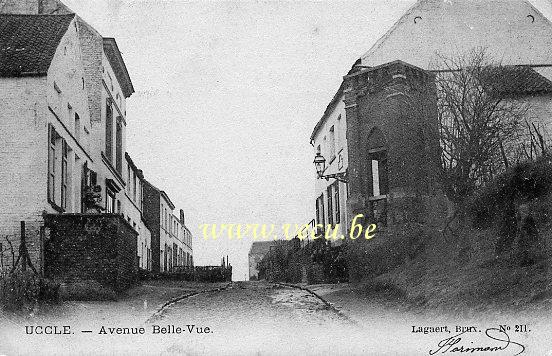 ancienne carte postale de Uccle Avenue Belle-Vue