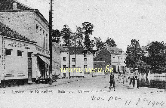 ancienne carte postale de Watermael-Boitsfort Boitsfort - L'Etang et le Moulin