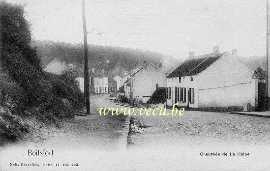ancienne carte postale de Watermael-Boitsfort Boitsfort - Chaussée de la Hulpe