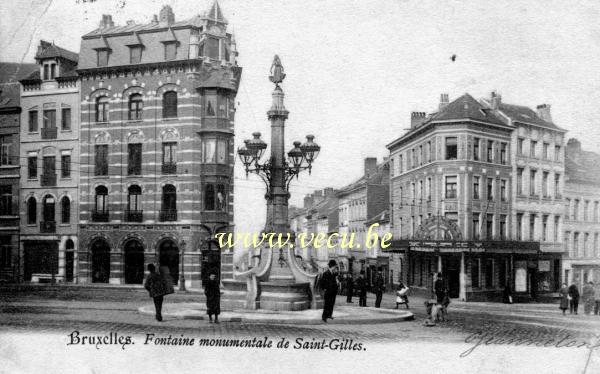 postkaart van Sint-Gillis Bareel van Sint-Gillis, de Waterdraagster door Julien Dillens