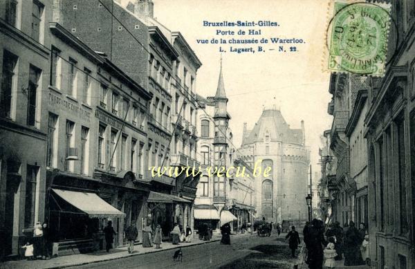postkaart van Sint-Gillis  Hallepoort