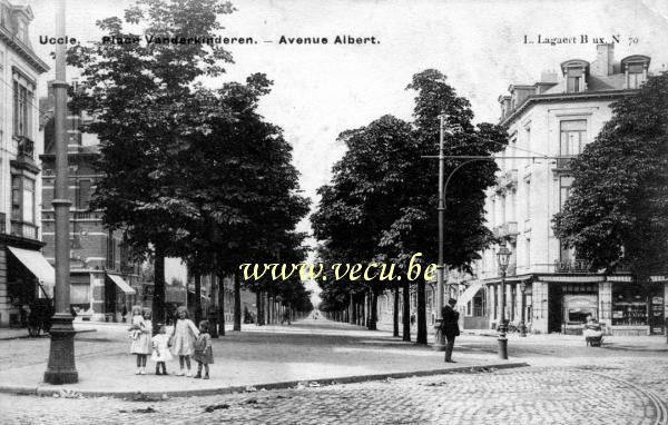 postkaart van Ukkel Place Vanderkinderen - Avenue Albert