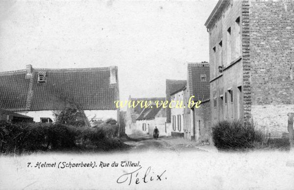 ancienne carte postale de Evere Rue du Tilleul
