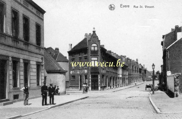 ancienne carte postale de Evere Rue Saint-Vincent