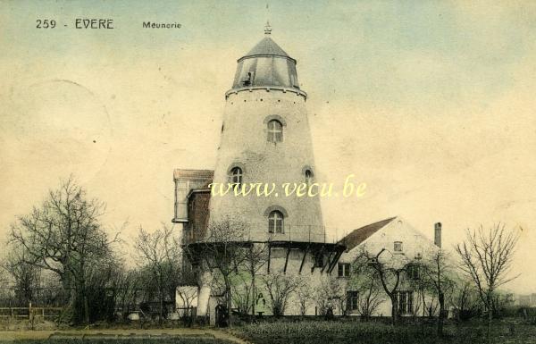 postkaart van Evere De molen