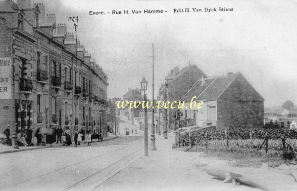 ancienne carte postale de Evere Rue H. Van Hamme