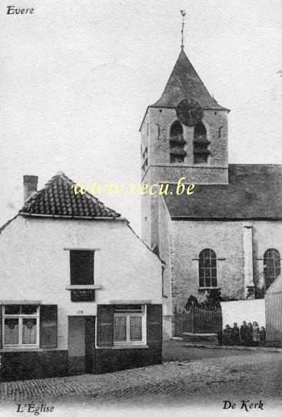 ancienne carte postale de Evere L'église Saint-Vincent