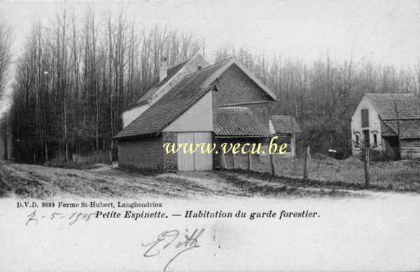 postkaart van Ukkel Petite Espinette - Habitation du garde forestier