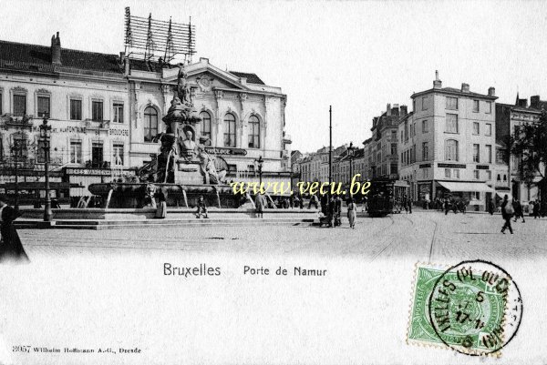 postkaart van Brussel Naamsepoort
