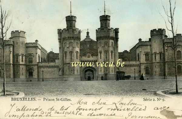 postkaart van Sint-Gillis Gevangenis van Sint-Gillis