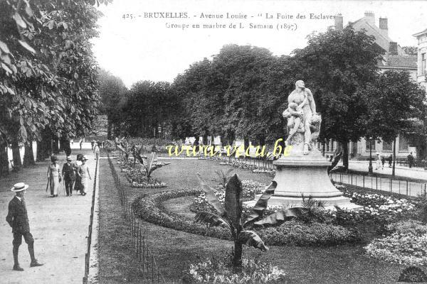ancienne carte postale de Bruxelles Avenue Louise  