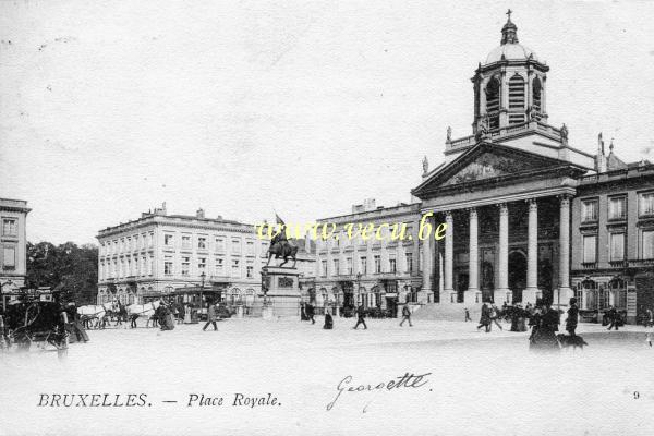 postkaart van Brussel Place Royale